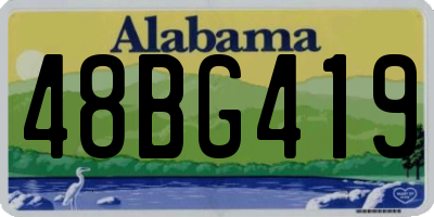 AL license plate 48BG419