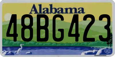 AL license plate 48BG423