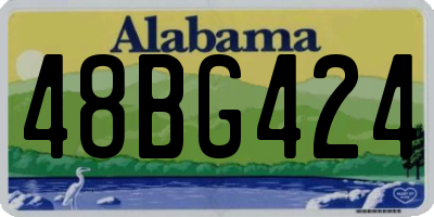 AL license plate 48BG424