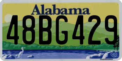 AL license plate 48BG429