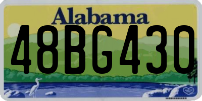 AL license plate 48BG430