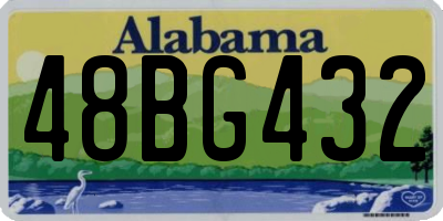 AL license plate 48BG432
