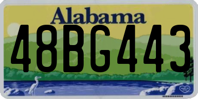 AL license plate 48BG443