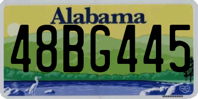 AL license plate 48BG445