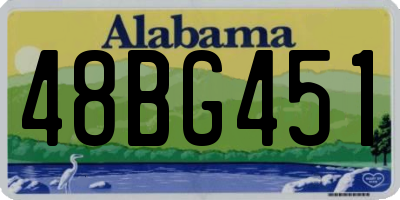 AL license plate 48BG451