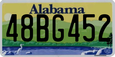 AL license plate 48BG452