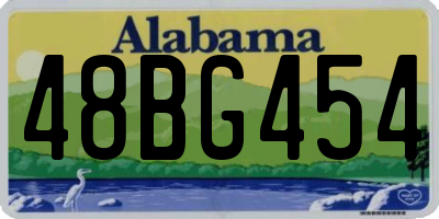 AL license plate 48BG454