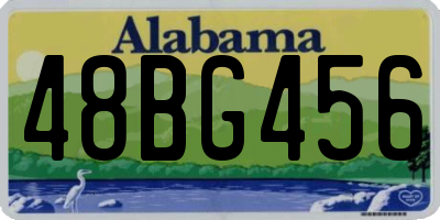 AL license plate 48BG456