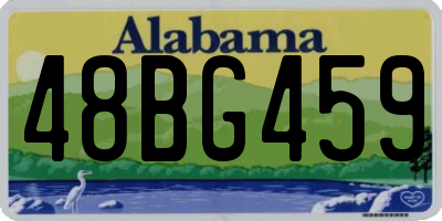 AL license plate 48BG459