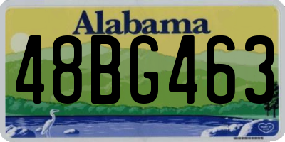 AL license plate 48BG463
