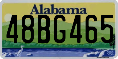 AL license plate 48BG465
