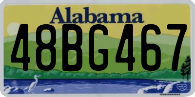 AL license plate 48BG467