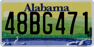 AL license plate 48BG471