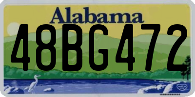AL license plate 48BG472