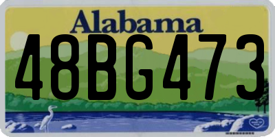 AL license plate 48BG473