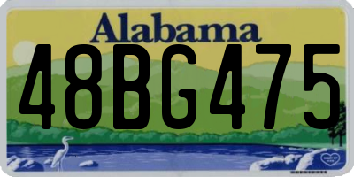 AL license plate 48BG475