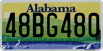 AL license plate 48BG480