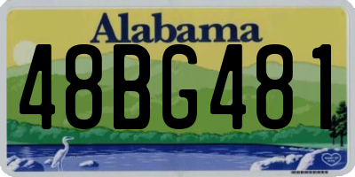 AL license plate 48BG481