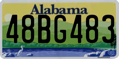 AL license plate 48BG483