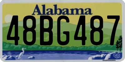 AL license plate 48BG487