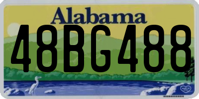 AL license plate 48BG488