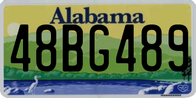 AL license plate 48BG489