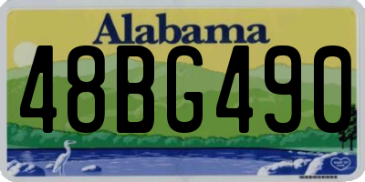 AL license plate 48BG490