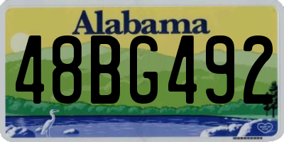 AL license plate 48BG492