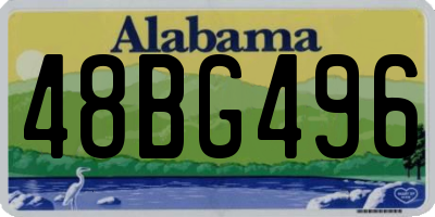 AL license plate 48BG496