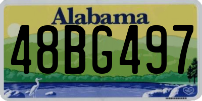 AL license plate 48BG497