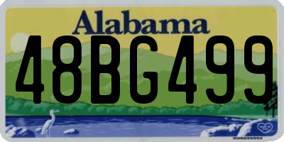 AL license plate 48BG499