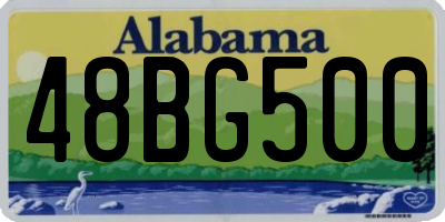AL license plate 48BG500
