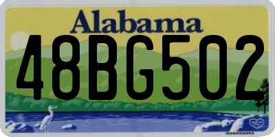 AL license plate 48BG502