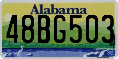 AL license plate 48BG503