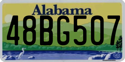 AL license plate 48BG507