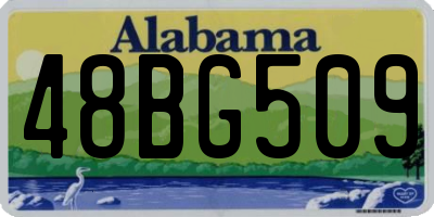 AL license plate 48BG509