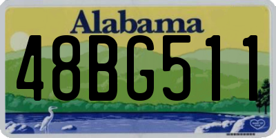 AL license plate 48BG511