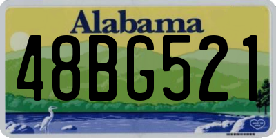 AL license plate 48BG521