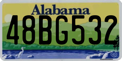AL license plate 48BG532