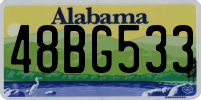 AL license plate 48BG533