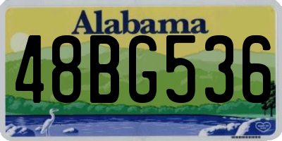 AL license plate 48BG536