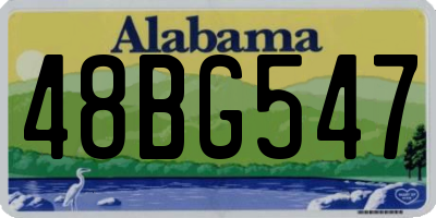 AL license plate 48BG547