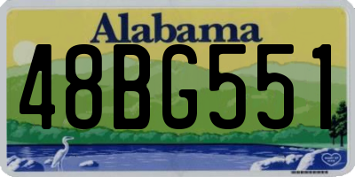 AL license plate 48BG551