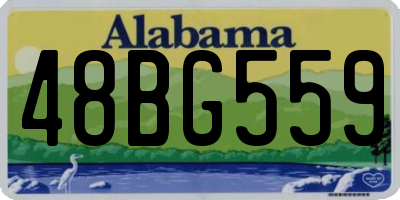 AL license plate 48BG559
