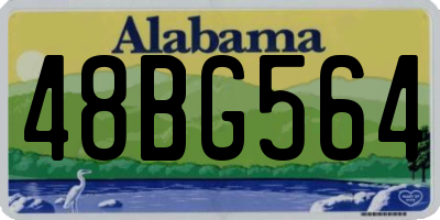 AL license plate 48BG564