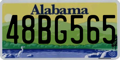 AL license plate 48BG565
