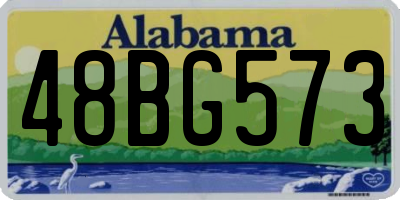 AL license plate 48BG573