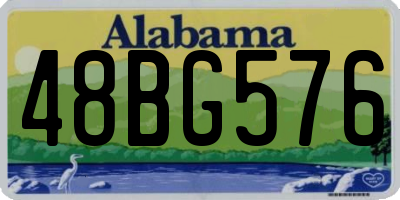 AL license plate 48BG576