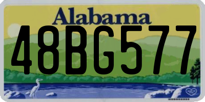 AL license plate 48BG577