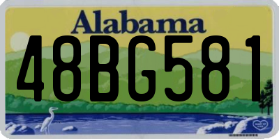 AL license plate 48BG581